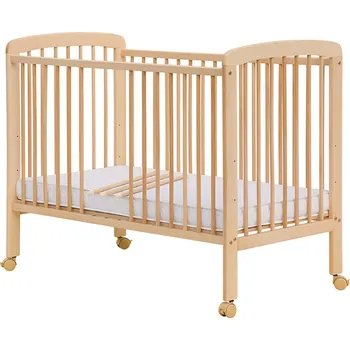 Dětská postýlka Scarlett Míša - přírodní (buk) - vyndavací příčky - 120 x 60 cm