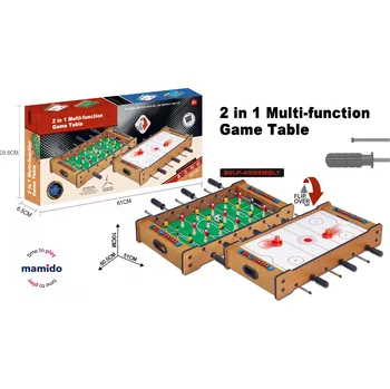Stolní fotbal Mamido - Společenská hra Stolní fotbal a Air hockey 2v1 MT1141 - 2.700000047683716 kg