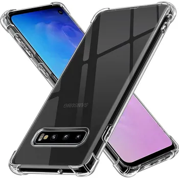 Pouzdro na mobilní telefon Techsuit Nárazuvzdorný Průhledný Silikon Samsung Galaxy S10 Clear