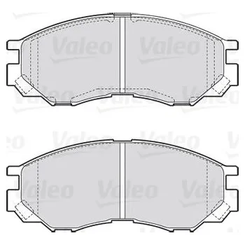 Brzdová destička Sada brzdových destiček, kotoučová brzda VALEO 301522