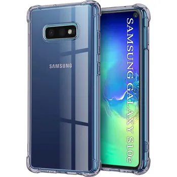 Pouzdro na mobilní telefon Techsuit Shockproof průhledný silikon Samsung Galaxy S10e kouřově černý