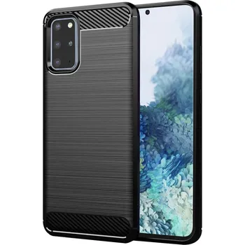Pouzdro na mobilní telefon Techsuit Karbon Silikon Samsung Galaxy S20 Plus 4G S20 Plus 5G Černá