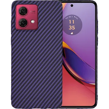 Pouzdro na mobilní telefon Techsuit Carbonite FiberShell Motorola Moto G84 fialová