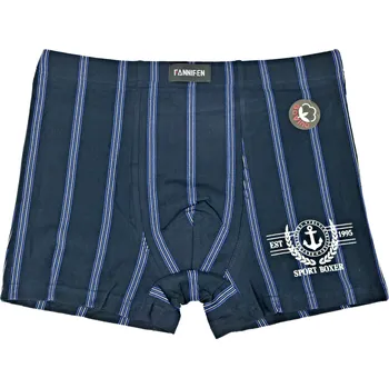 Boxerky FANNIFEN Pánské boxerky vzor 185 Velikost: M, Barva: modrá