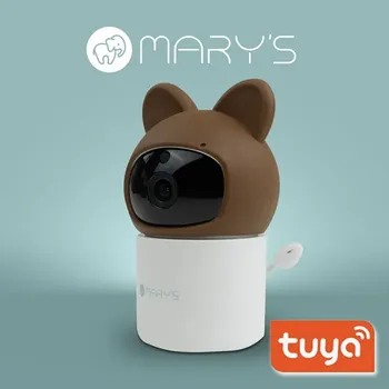 Lampička Eco Light MARY'S Otočná elektronická chůvička Medvídek hnědý WiFi TUYA