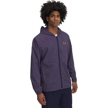 Pánská casual bunda Pánská bunda Under Armour UA Holiday Vibe Windbreake 1390483-410 Modrá MD