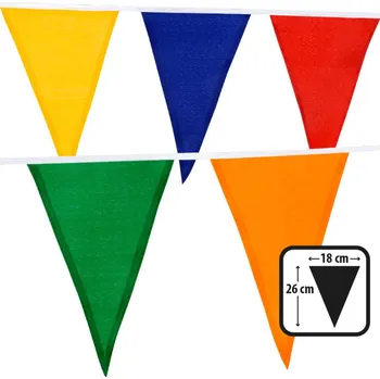 Girlanda XL praporky látková 10m
