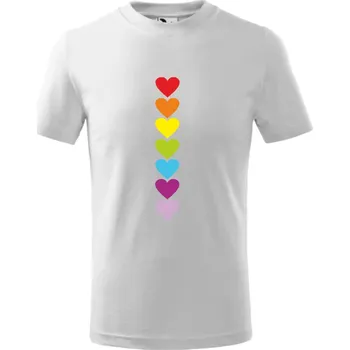 Chlapecké oblečení Dětské tričko Srdíčka Barva: Bílá, Velikost: 110