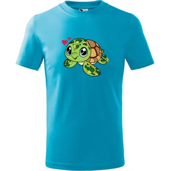 Chlapecké tričko Dětské tričko Želvička Barva: TYRKYSOVÁ, Velikost: 110
