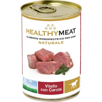 Krmivo pro psa Healthy HEALTHYMEAT kousky telecího masa s mrkví 400g