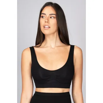 Dámské spodní prádlo Dámská bezešvá podprsenka Kita Intimidea Barva: Černá, Velikost: L/XL