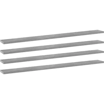 police vidaXL Nástěnné police 4 ks 100x10x1,5 cm kompozitní dřevo [805370] Barva: Betonová šedá