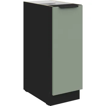 Kuchyňská skříňka 30 D CARGO BB, Spodní kuchyňská skříňka s výsuvným drátěným košem Aria aquamarine​/černá