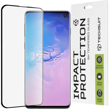Ochranné sklo Techsuit 111D pro Samsung Galaxy S10 černé