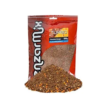 Návnadová surovina Benzar krmítková směs mix Groundbait Turbo Fluo 800 g Příchutě: čokoláda-pomeranč