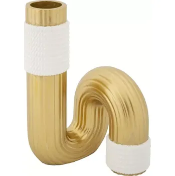 Váza Váza Bann Big 18 cm zlatá/bílá