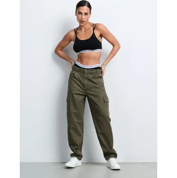 Sinsay - Džíny cargo - zelená - 456BB-79J - 456BB-79J-34-1