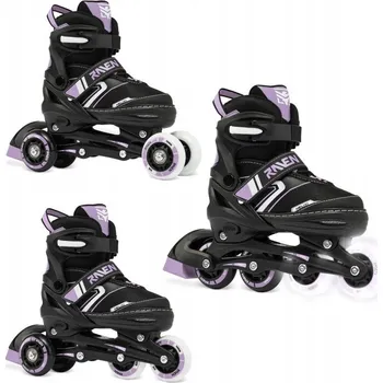 Kolečkové brusle Raven Helixi Black/Violet 3v1 EU 30-33 + DÁREK
