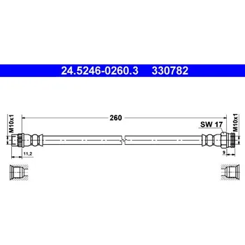Brzdová hadice Brzdová hadice ATE 24.5246-0260.3