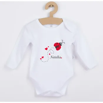 Kojenecký body Originální dětské body s beruškou a vlastním jménem Velikost: 80