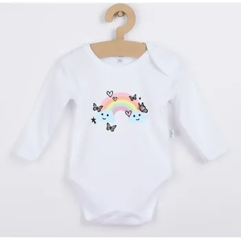 Originální dětské body s potiskem duhy Velikost: 80