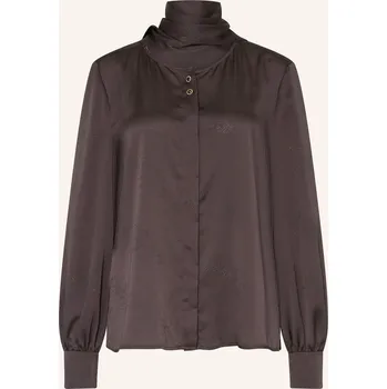 Dámská halenka Riani Dámská Saténová Blůza S Odnímatelnou Mašlí, tmavě...