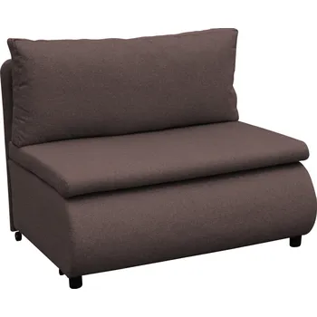 Křeslo Rozkládací křeslo s úložným prostorem, hnědá, FLIK