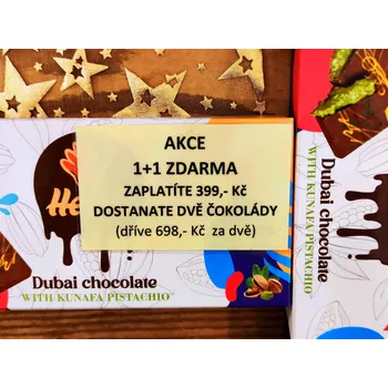 Čokoláda Hello´s dubajská čokoláda 190 g AKCE 1+1 ZDARMA