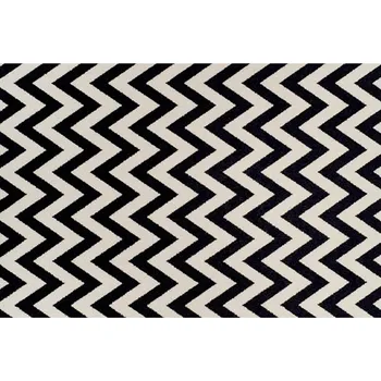 Koberec Koberec, slonovinová / tmavě šedá, 67x120, ADISA