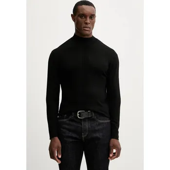 Pánský svetr Svetr Armani Exchange pánský, černá barva, s pologolfem, XM001335 AF10454 XM001335.AF10454 99X, vel. M