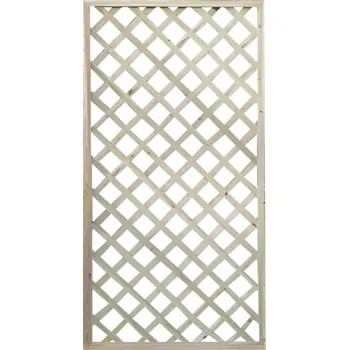 Mřížková zástěna, přírodní, dřevo, 90x150 cm, KALIFE TYP 3
