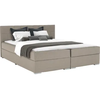 Postel Boxspringová postel 180x200, šedohnědá TAUPE, FERATA TV KOMFORT