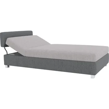 Postel Polohovací válenda, tmavě šedá/šedá, DOMEN