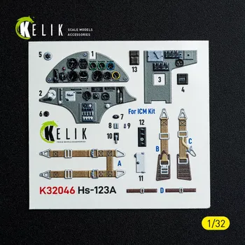 Plastikový model Reskit 1/32 Hs-123A-1 - interior 3D (ICM)