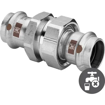 Fitinka Viega Temponox Šroubení nerezové lisovací pro topení/chlazení 42 mm, 1760, 810597