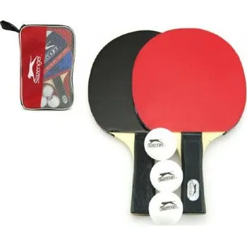 Stolní tenis Sada stolní tenis 2ks pálky + 3 míčky v tašce 26x17cm