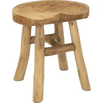 Stolička Stolička Teak 42 cm z masivu hnědá