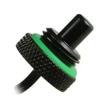 Instalatérský materiál BitsPower Těsnící zátka s teplotním senzorem G1/4 (M) 90cm matná černá (BP-MBWP-CT)