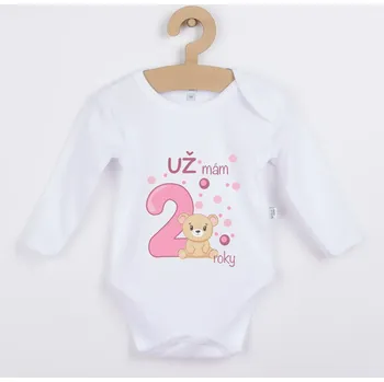 Dětské body s medvídkem - Už mám 2 roky Barva: Růžová, Velikost: 98