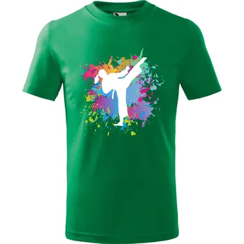 Dětské tričko Karatistka Barva: Zelená, Velikost: 158