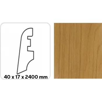 Podlahová lišta Soklová lišta K-PRODUKT KP 40 OLŠE C 26029 2,40 bm
