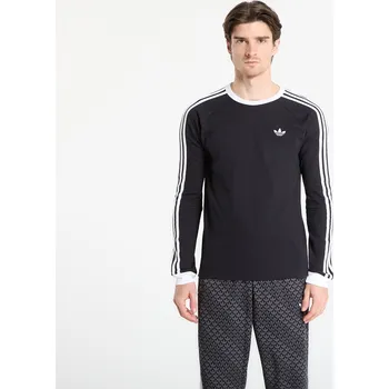 Pánské tričko Tričko adidas 3S Ls Tee Black S