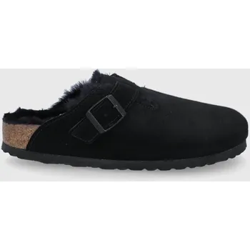 Dámské pantofle Semišové papuče Birkenstock Boston 259883.BLACK černá 99X, EUR 38