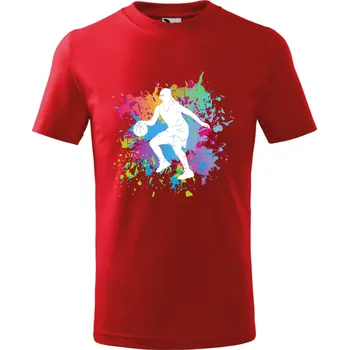 Chlapecké tričko Dětské tričko Basketbalista Barva: ČERVENÁ + BÍLÁ VARIANTA, Velikost: 122