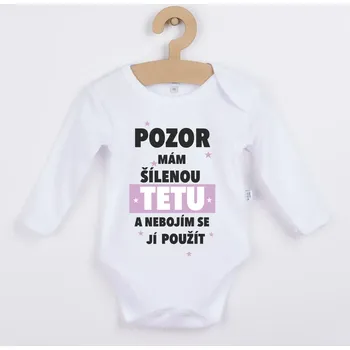 Dětské body Mám šílenou tetu Barva: Růžová, Velikost: 98