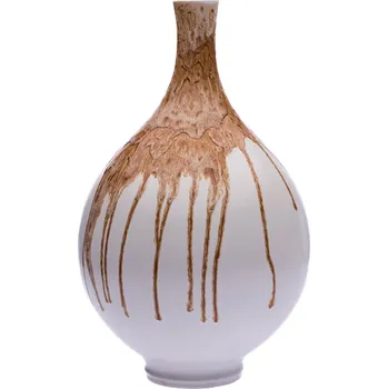 Váza Keramické závody Teplice Váza, 41 cm, keramická, hnědá