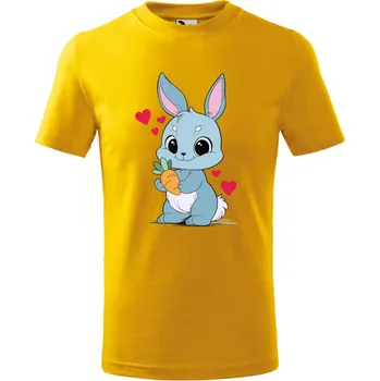 Chlapecké oblečení Dětské tričko Zajíček Barva: ŽLUTÁ, Velikost: 146