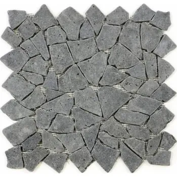 Obklad Divero Garth 638 Mozaika z andezitu - černá / tmavě šedá 1 m2