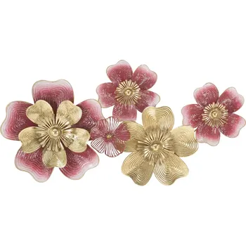 Nástěnná dekorace Lobi 50 cm zlatá/červená