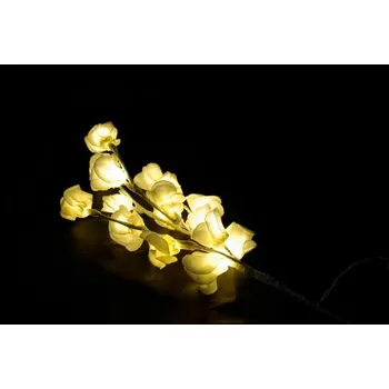 Vánoční dekorace Světelná dekorace - Dekorativní růže - 16 LED, 45 cm
